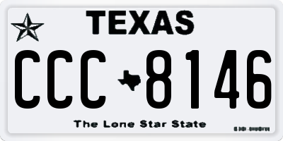 TX license plate CCC8146