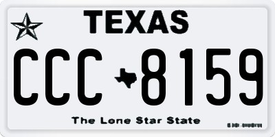 TX license plate CCC8159