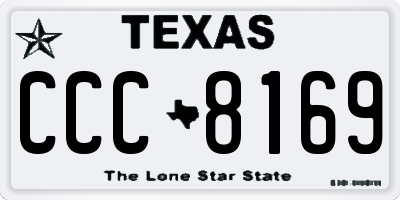 TX license plate CCC8169