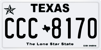 TX license plate CCC8170