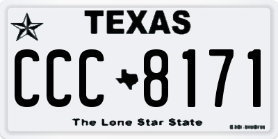 TX license plate CCC8171