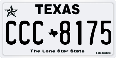 TX license plate CCC8175