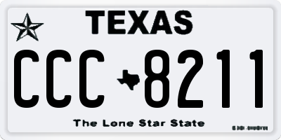 TX license plate CCC8211