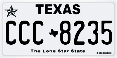 TX license plate CCC8235
