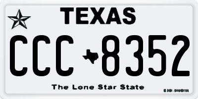 TX license plate CCC8352