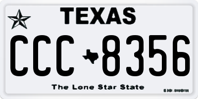 TX license plate CCC8356