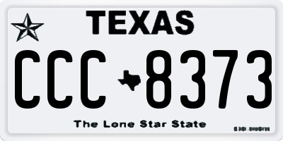 TX license plate CCC8373