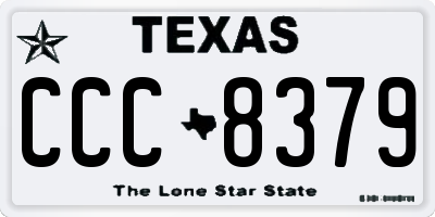 TX license plate CCC8379