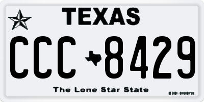 TX license plate CCC8429