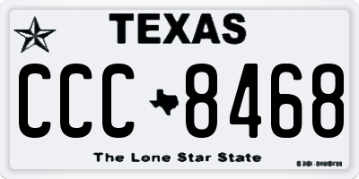 TX license plate CCC8468