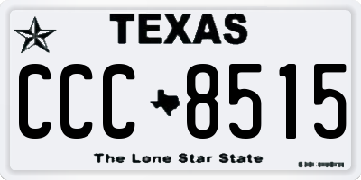 TX license plate CCC8515