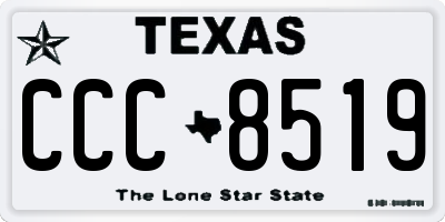 TX license plate CCC8519
