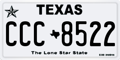 TX license plate CCC8522