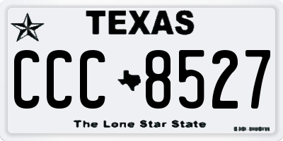 TX license plate CCC8527