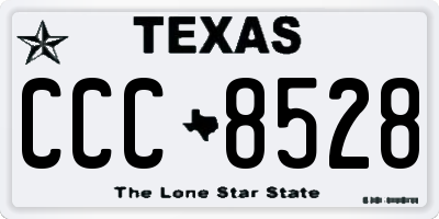 TX license plate CCC8528