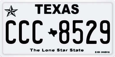 TX license plate CCC8529