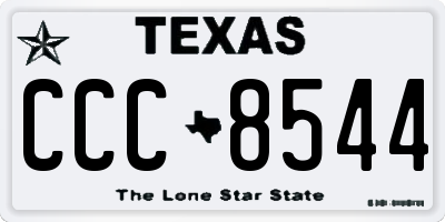 TX license plate CCC8544