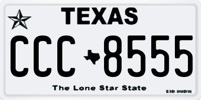 TX license plate CCC8555