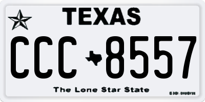 TX license plate CCC8557