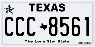 TX license plate CCC8561