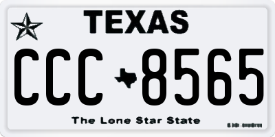 TX license plate CCC8565