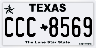 TX license plate CCC8569