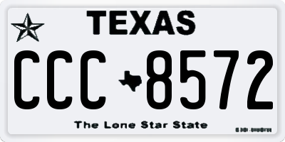 TX license plate CCC8572