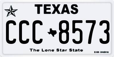 TX license plate CCC8573