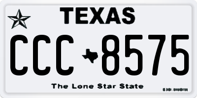 TX license plate CCC8575