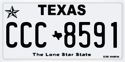 TX license plate CCC8591