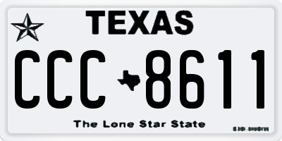 TX license plate CCC8611