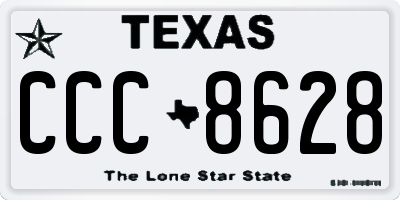 TX license plate CCC8628