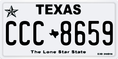 TX license plate CCC8659