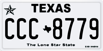 TX license plate CCC8779
