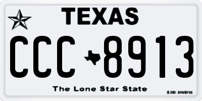 TX license plate CCC8913