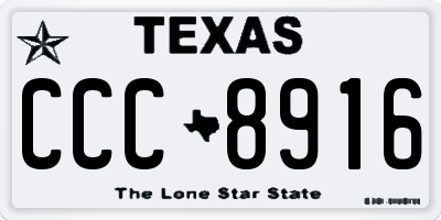 TX license plate CCC8916