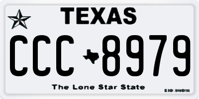TX license plate CCC8979