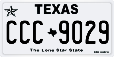 TX license plate CCC9029