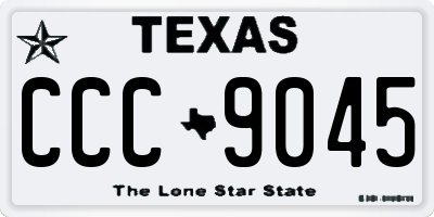 TX license plate CCC9045