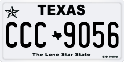 TX license plate CCC9056