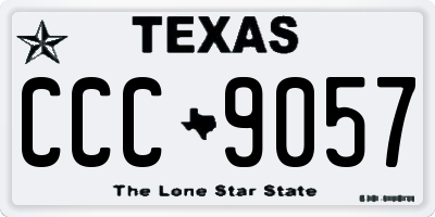 TX license plate CCC9057