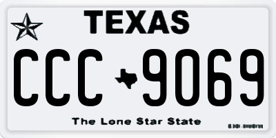 TX license plate CCC9069