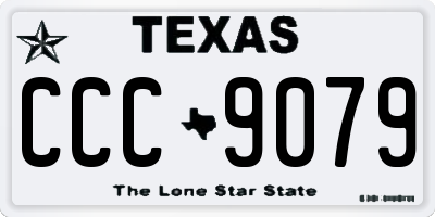 TX license plate CCC9079