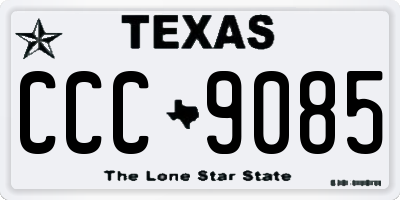 TX license plate CCC9085