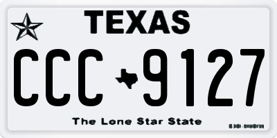 TX license plate CCC9127