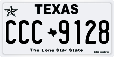 TX license plate CCC9128