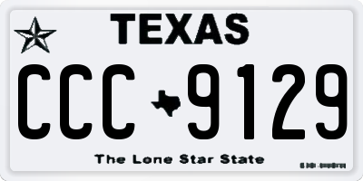 TX license plate CCC9129