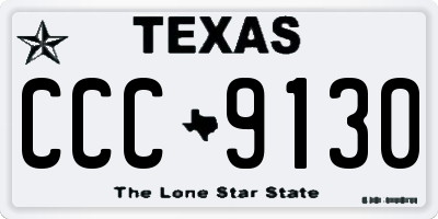 TX license plate CCC9130