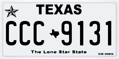 TX license plate CCC9131