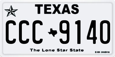 TX license plate CCC9140